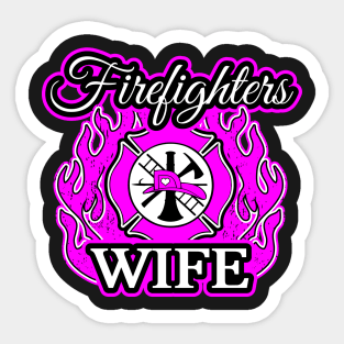 Hot Fire Fighters Wife Sticker